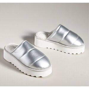 Anthropologie‎ Puff Slides Slip On Mules size 10-11